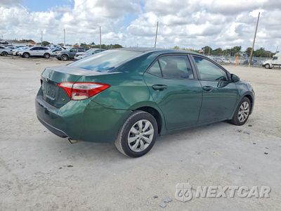 Trzecie zdjęcie samochodu z tyłu: 2016 TOYOTA COROLLA LE VIN:2T1BURHE9GC715392 - miniatura