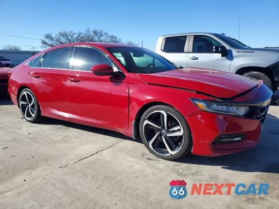 Czwarte zdjęcie samochodu z boku: 2020 HONDA ACCORD SPORT VIN:1HGCV1F37LA078751 - miniatura