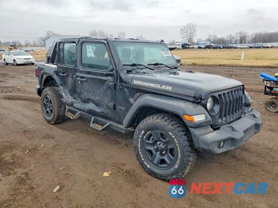 Czwarte zdjęcie samochodu z boku: 2023 JEEP WRANGLER SPORT VIN:1C4HJXDG4PW625590 - miniatura