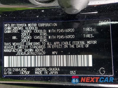 Zdjęcie 14 z 14 samochodu: 2024 TOYOTA 4RUNNER LIMITED VIN:JTEKU5JR7R6276639 - miniatura