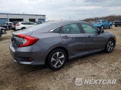 Trzecie zdjęcie samochodu z tyłu: 2020 HONDA CIVIC LX VIN:19XFC2F67LE004809 - miniatura