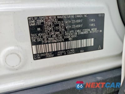Zdjęcie 14 z 14 samochodu: 2022 TOYOTA RAV4 XLE VIN:2T3P1RFV8NW264878 - miniatura