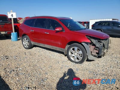 Czwarte zdjęcie samochodu z boku: 2012 CHEVROLET TRAVERSE LTZ VIN:1GNKRLED5CJ391566 - miniatura