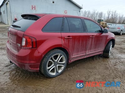 Trzecie zdjęcie samochodu z tyłu: 2014 FORD EDGE SPORT VIN:2FMDK4AK3EBB11758 - miniatura