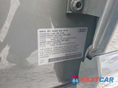 Zdjęcie 12 z 12 samochodu: 2025 AUDI Q3 PREMIUM S LINE 45 VIN:WA1DECF39S1100224 - miniatura