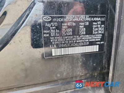 Zdjęcie 13 z 13 samochodu: 2020 HYUNDAI SANTA FE SEL VIN:5NMS3CAD6LH263519 - miniatura