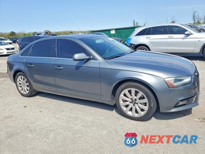 Czwarte zdjęcie samochodu z boku: 2013 AUDI A4 PREMIUM VIN:WAUAFAFL5DN011026 - miniatura