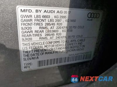 Zdjęcie 13 z 13 samochodu: 2017 AUDI Q7 PREMIUM PLUS VIN:WA1LAAF77HD058772 - miniatura