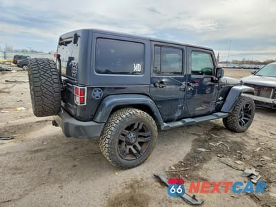 Trzecie zdjęcie samochodu z tyłu: 2014 JEEP WRANGLER UNLIMITED SPORT VIN:1C4BJWDG0EL160806 - miniatura