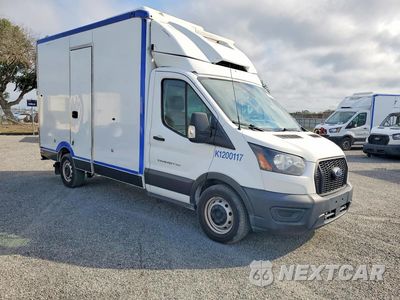 Czwarte zdjęcie samochodu z boku: 2020 FORD TRANSIT DELIVERY TRUCK VIN:1FDBW5Z81LKB11481 - miniatura