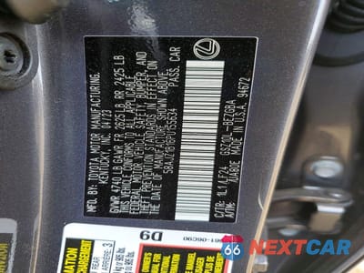 Zdjęcie 12 z 12 samochodu: 2023 LEXUS ES 350 F SPORT HANDLING VIN:58AJZ1B16PU155634 - miniatura