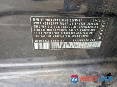 Zdjęcie 12 z 12 samochodu: 2013 VOLKSWAGEN GTI VIN:WVWHD7AJ1DW124501 - miniatura