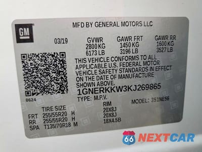 Zdjęcie 13 z 13 samochodu: 2019 CHEVROLET TRAVERSE PREMIER VIN:1GNERKKW3KJ269865 - miniatura