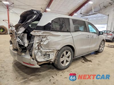 Trzecie zdjęcie samochodu z tyłu: 2020 HONDA ODYSSEY EX VIN:5FNRL6H55LB044468 - miniatura