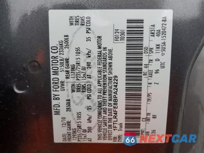 Zdjęcie 12 z 13 samochodu: 2011 FORD RANGER SUPER CAB VIN:1FTLR4FE8BPA24229 - miniatura