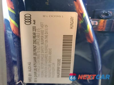 Zdjęcie 12 z 12 samochodu: 2015 AUDI A3 PRESTIGE S-LINE VIN:WAUKFGFF8F1020282 - miniatura