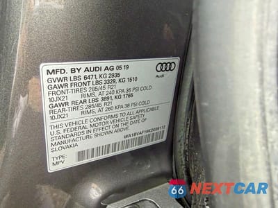 Zdjęcie 10 z 14 samochodu: 2019 AUDI Q8 PREMIUM PLUS VIN:WA1BVAF19KD039112 - miniatura