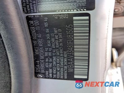 Zdjęcie 12 z 12 samochodu: 2001 BMW 325 I VIN:WBAAV33481FU81505 - miniatura