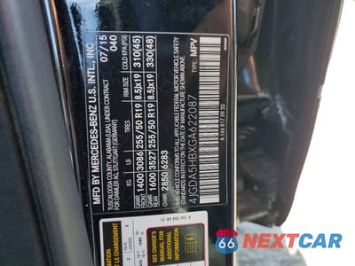 Zdjęcie 14 z 14 samochodu: 2016 MERCEDES-BENZ GLE 350 4MATIC VIN:4JGDA5HBXGA622087 - miniatura