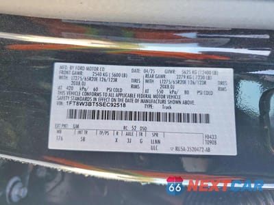 Zdjęcie 12 z 12 samochodu: 2025 FORD F350 SUPER DUTY VIN:1FT8W3BT5SEC92518 - miniatura