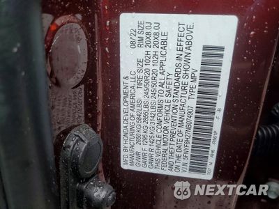 Zdjęcie 13 z 14 samochodu: 2022 HONDA PILOT SE VIN:5FNYF6H27NB074907 - miniatura