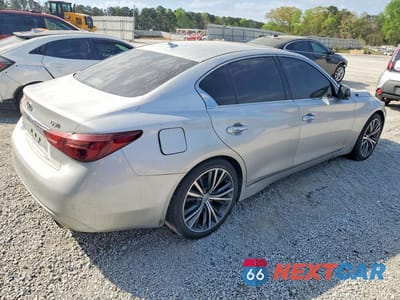 Trzecie zdjęcie samochodu z tyłu: 2018 INFINITI Q50 3.0T LUXE VIN:JN1EV7AR2JM436617 - miniatura