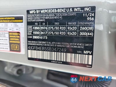 Zdjęcie 13 z 13 samochodu: 2025 MERCEDES-BENZ GLE 350 VIN:4JGFB4EB5SB347249 - miniatura
