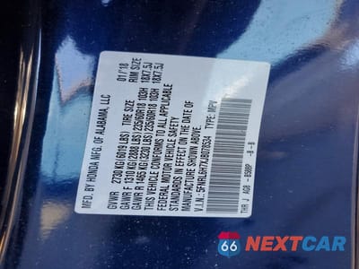 Zdjęcie 13 z 13 samochodu: 2018 HONDA ODYSSEY EXL VIN:5FNRL6H7XJB078534 - miniatura
