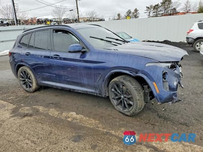 Czwarte zdjęcie samochodu z boku: 2023 BMW X3 XDRIVE30I VIN:5UX53DP03P9S65980 - miniatura