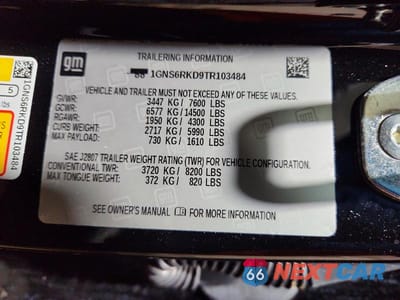Zdjęcie 13 z 13 samochodu: 2026 CHEVROLET TAHOE K1500 RST VIN:1GNS6RKD9TR103484 - miniatura