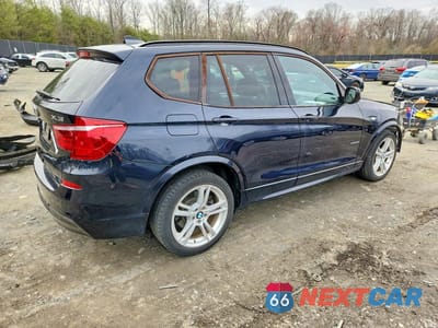 Trzecie zdjęcie samochodu z tyłu: 2012 BMW X3 XDRIVE35I VIN:5UXWX7C52CL889522 - miniatura