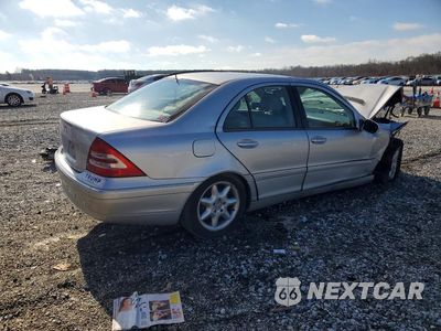 Trzecie zdjęcie samochodu z tyłu: 2002 MERCEDES-BENZ C 240 VIN:WDBRF61J22F283497 - miniatura