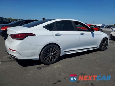 Trzecie zdjęcie samochodu z tyłu: 2019 GENESIS G80 3.3T SPORT VIN:KMTFN4JB5KU306093 - miniatura
