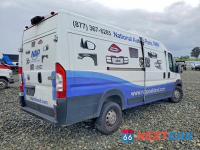 Trzecie zdjęcie samochodu z tyłu: 2023 RAM PROMASTER 3500 DELIVERY VAN VIN:3C6MRVJG3PE508374 - miniatura