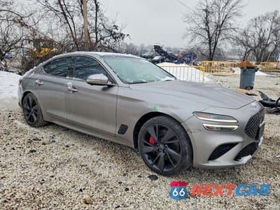 Czwarte zdjęcie samochodu z boku: 2023 GENESIS G70 3.3T STANDARD VIN:KMTG54TE4PU114229 - miniatura
