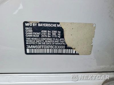 Zdjęcie 12 z 12 samochodu: 2023 BMW 330I VIN:3MW69FF0XP8C83000 - miniatura