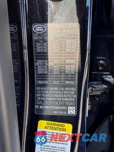 Zdjęcie 12 z 12 samochodu: 2020 LAND ROVER RANGE ROVER EVOQUE SE VIN:SALZP2FX9LH118565 - miniatura