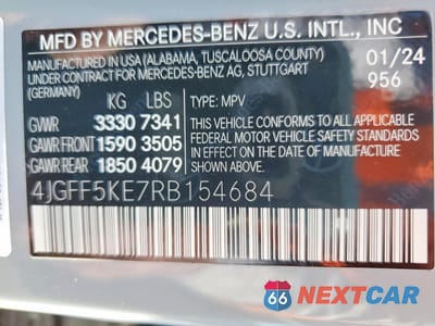 Zdjęcie 14 z 15 samochodu: 2024 MERCEDES-BENZ GLS 450 4MATIC VIN:4JGFF5KE7RB154684 - miniatura