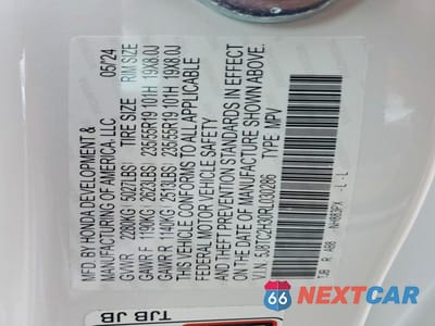 Zdjęcie 12 z 12 samochodu: 2024 ACURA RDX VIN:5J8TC2H30RL030286 - miniatura