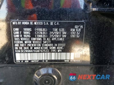 Zdjęcie 13 z 13 samochodu: 2016 HONDA HR-V EXL VIN:3CZRU6H7XGM702523 - miniatura