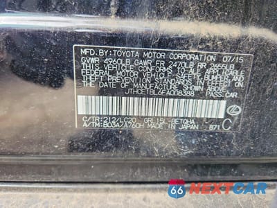 Zdjęcie 12 z 12 samochodu: 2015 LEXUS GS 350 BASE VIN:JTHCE1BL6FA008388 - miniatura