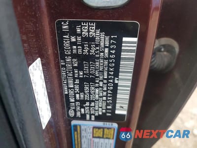 Zdjęcie 13 z 13 samochodu: 2019 KIA SORENTO LX VIN:5XYPGDA34KG564371 - miniatura