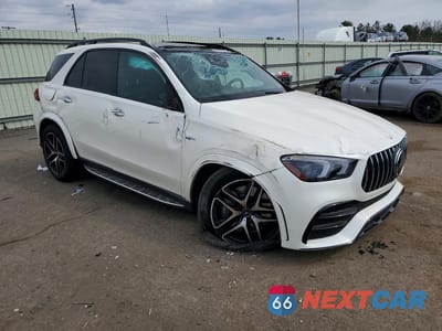 Czwarte zdjęcie samochodu z boku: 2021 MERCEDES-BENZ GLE AMG 53 4MATIC VIN:4JGFB6BB8MA531500 - miniatura