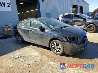 Czwarte zdjęcie samochodu z boku: 2013 HONDA CIVIC EX VIN:19XFB2F86DE070189 - miniatura