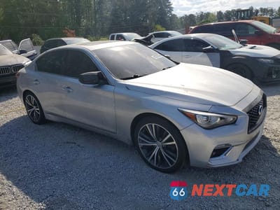 Czwarte zdjęcie samochodu z boku: 2018 INFINITI Q50 3.0T LUXE VIN:JN1EV7AR2JM436617 - miniatura
