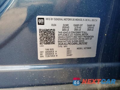 Zdjęcie 13 z 13 samochodu: 2024 GMC TERRAIN SLT VIN:3GKALPEG6RL262152 - miniatura