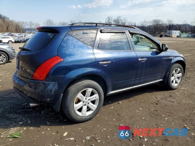 Trzecie zdjęcie samochodu z tyłu: 2006 NISSAN MURANO S VIN:JN8AZ08W66W550526 - miniatura