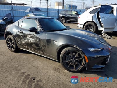 Czwarte zdjęcie samochodu z boku: 2020 MAZDA MX-5 MIATA GRAND TOURING VIN:JM1NDAM79L0416687 - miniatura