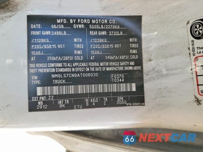 Zdjęcie 13 z 13 samochodu: 2010 FORD TRANSIT CONNECT XL DELIVERY VAN VIN:NM0LS7CN9AT006030 - miniatura