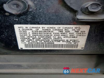 Zdjęcie 13 z 13 samochodu: 2006 ACURA MDX VIN:2HNYD18246H538668 - miniatura